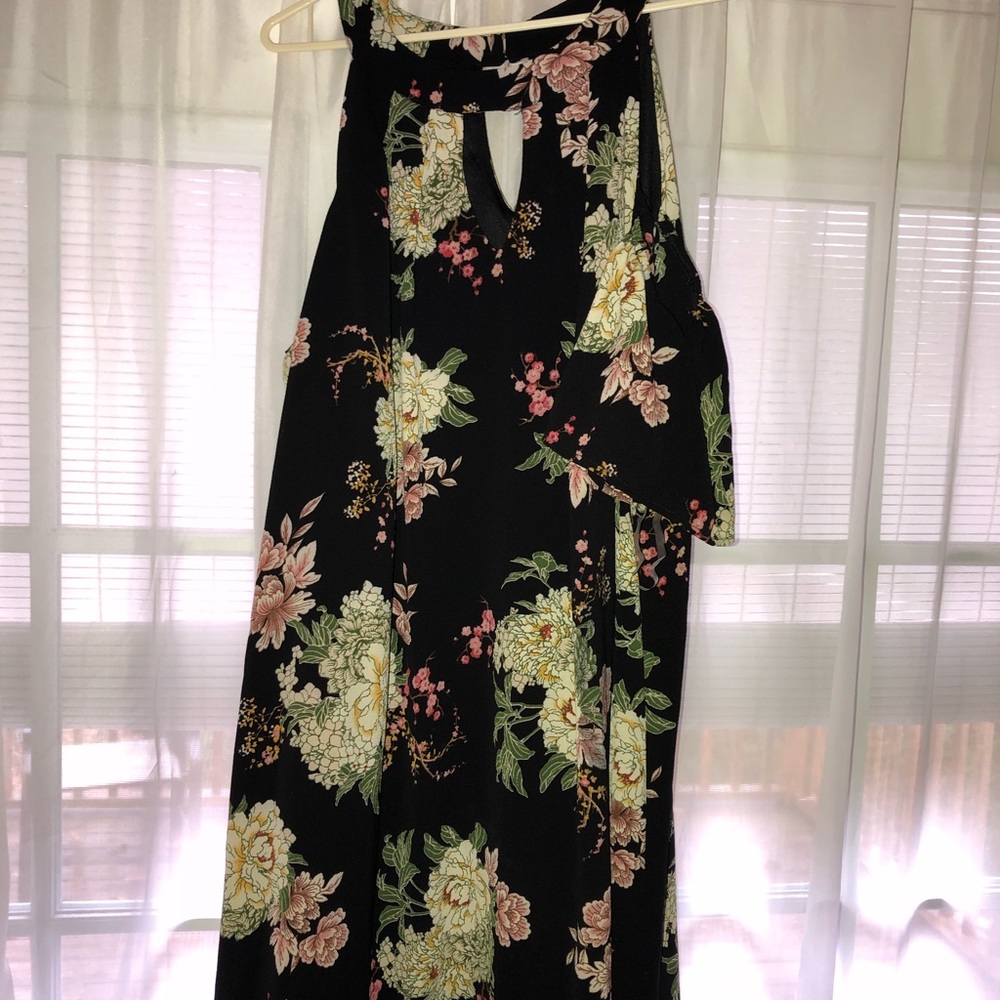 Floral Boho Open Shoulder dress